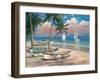 Three Boats on Beach-Tan Chun-Framed Art Print