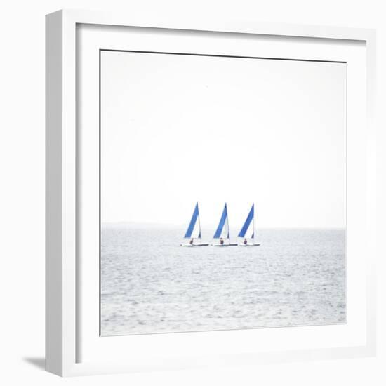 Three Boats-Viviane Fedieu Daniel-Framed Premium Photographic Print