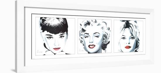 Three Bombshells-Irene Celic-Framed Art Print