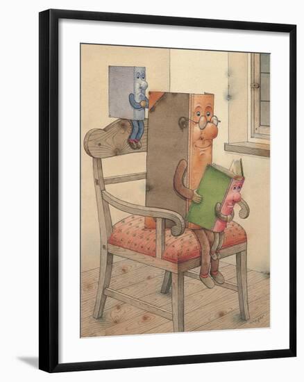 Three Books, 2003-Kestutis Kasparavicius-Framed Premium Giclee Print