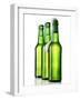 Three Bottles of Beer, One Opened-Kröger & Gross-Framed Premium Photographic Print