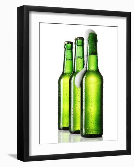 Three Bottles of Beer, One Opened-Kröger & Gross-Framed Photographic Print