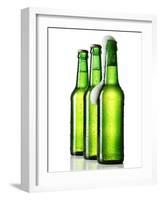 Three Bottles of Beer, One Opened-Kröger & Gross-Framed Photographic Print