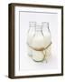 Three Bottles of Cream Tied with Kitchen String-Sandra Eckhardt-Framed Photographic Print