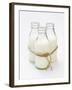 Three Bottles of Cream Tied with Kitchen String-Sandra Eckhardt-Framed Photographic Print