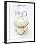 Three Bottles of Cream Tied with Kitchen String-Sandra Eckhardt-Framed Photographic Print