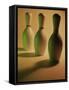 Three Bowling Pins in a Line-null-Framed Stretched Canvas