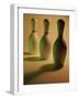 Three Bowling Pins in a Line-null-Framed Photographic Print