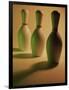 Three Bowling Pins in a Line-null-Framed Photographic Print