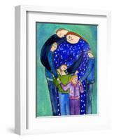 Three Boys and a Girl Family Big Diva-Wyanne-Framed Giclee Print