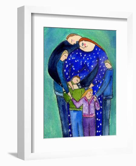 Three Boys and a Girl Family Big Diva-Wyanne-Framed Giclee Print