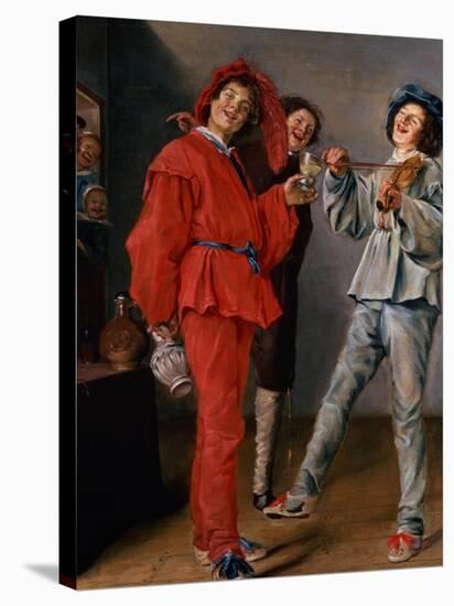 Three Boys Merry-Making, C.1629-Judith Leyster-Stretched Canvas
