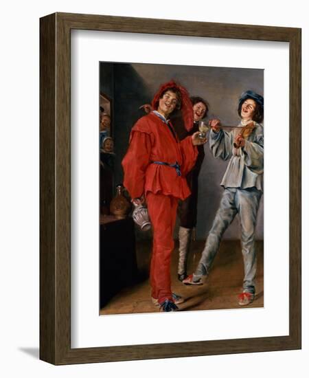 Three Boys Merry-Making, C.1629-Judith Leyster-Framed Giclee Print