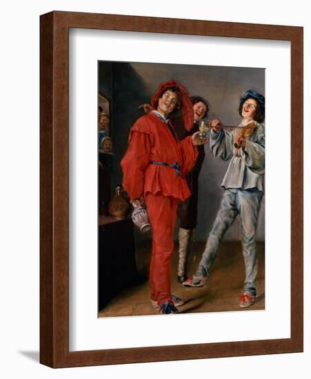 Three Boys Merry-Making, C.1629-Judith Leyster-Framed Giclee Print