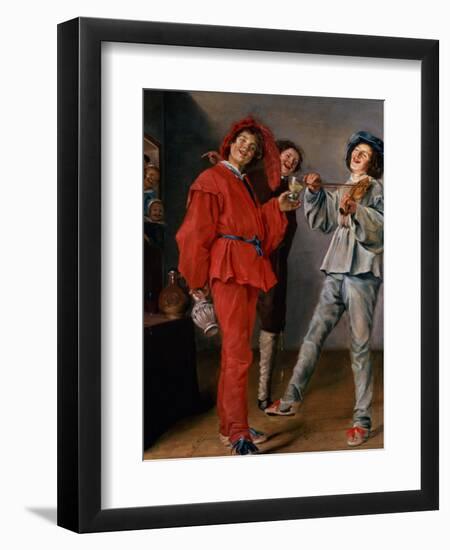 Three Boys Merry-Making, C.1629-Judith Leyster-Framed Giclee Print