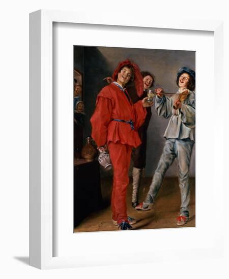 Three Boys Merry-Making, C.1629-Judith Leyster-Framed Giclee Print