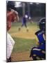 Three Boys Playing Baseball-null-Mounted Photographic Print