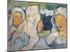 Three Breton Women in Widow's Bonnets-Emile Bernard-Mounted Giclee Print