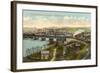 Three Bridges across Delaware, Easton-null-Framed Art Print