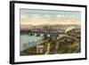 Three Bridges across Delaware, Easton-null-Framed Art Print