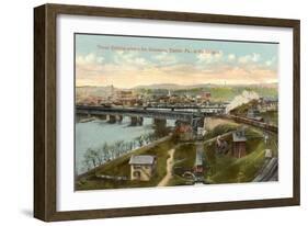 Three Bridges across Delaware, Easton-null-Framed Art Print