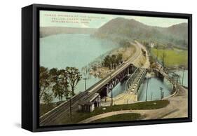Three Bridges at Steubenville-null-Framed Stretched Canvas