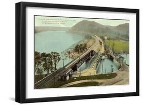 Three Bridges at Steubenville-null-Framed Art Print