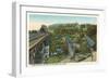 Three Bridges over Green River, Greenfield-null-Framed Premium Giclee Print