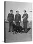 Three British R.A.F. Officers: R.E. Dupont, R.H. Waterhouse and Mellor Chatting at Camp Borden-John Phillips-Stretched Canvas