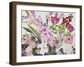 Three Bunnies-Carissa Luminess-Framed Giclee Print
