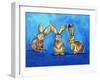 Three Bunnies-Karrie Evenson-Framed Art Print