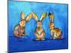 Three Bunnies-Karrie Evenson-Mounted Art Print