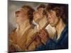 Three Buskers-Jacob Jordaens-Mounted Giclee Print