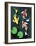 Three Butterfly Koi Fish-mduerksen-Framed Art Print