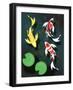 Three Butterfly Koi Fish-mduerksen-Framed Art Print