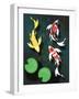 Three Butterfly Koi Fish-mduerksen-Framed Art Print