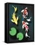 Three Butterfly Koi Fish-mduerksen-Framed Stretched Canvas