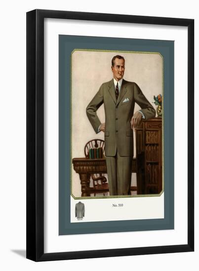 Three-Button Conservative Sack-null-Framed Art Print