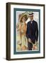 Three-Button Pleated Lapel-null-Framed Art Print