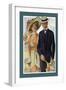 Three-Button Pleated Lapel-null-Framed Art Print