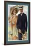 Three-Button Pleated Lapel-null-Framed Art Print