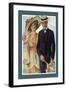 Three-Button Pleated Lapel-null-Framed Art Print