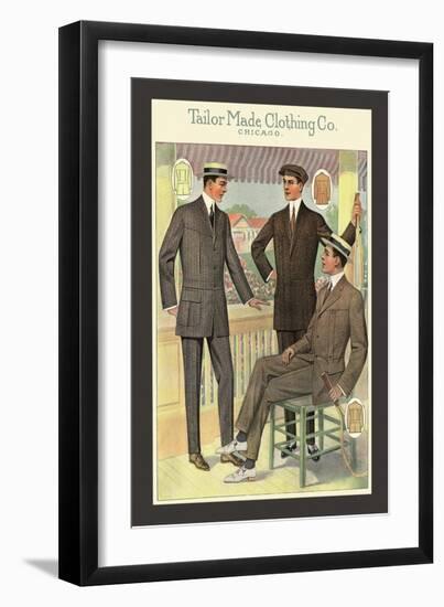 Three-Button Single-Breasted-null-Framed Art Print