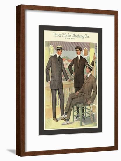 Three-Button Single-Breasted-null-Framed Art Print