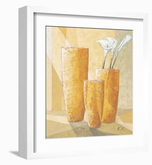 Three Calla Lilies-Karsten Kirchner-Framed Art Print