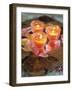 Three Candles and Rose Petals on a Table-Alena Hrbkova-Framed Photographic Print