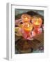 Three Candles and Rose Petals on a Table-Alena Hrbkova-Framed Photographic Print