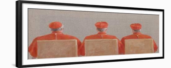 Three Cardinals, 2010-Lincoln Seligman-Framed Giclee Print