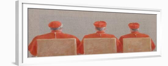 Three Cardinals, 2010-Lincoln Seligman-Framed Giclee Print