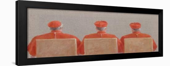 Three Cardinals, 2010-Lincoln Seligman-Framed Giclee Print